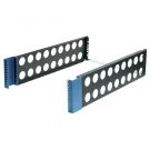 4U Flush Mount Conversion Bracket 2-Pack (26in Deep) with 2U Adapter Brackets 4-Pack (2 bends, 0.59in Deep)