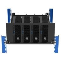 4-Unit Dell Precision 3280 Face Plate/Bracket Set for Modular Shelf (101-9077)