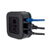 tvTray Secure Wall Mount for Apple TV 4K (104-6100) with Cables Installed