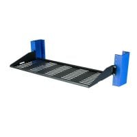 1U 2Post Vented Cantilever Shelf 7in Depth - Flanged Up (1USHL-022HALF-7UV)