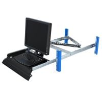 Shallow Rackmount KVM (2UKVM-135) extended from rack