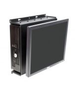 Front view - Dell 780 SFF Wall Mount - shown with PC & monitor
