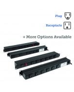 15A Horizontal Rackmount Right Angle Outlet Power Strips