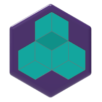 Hexagon badge (desktop image)