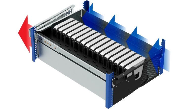 HyperShelves are designed with integrated airflow (desktop image)